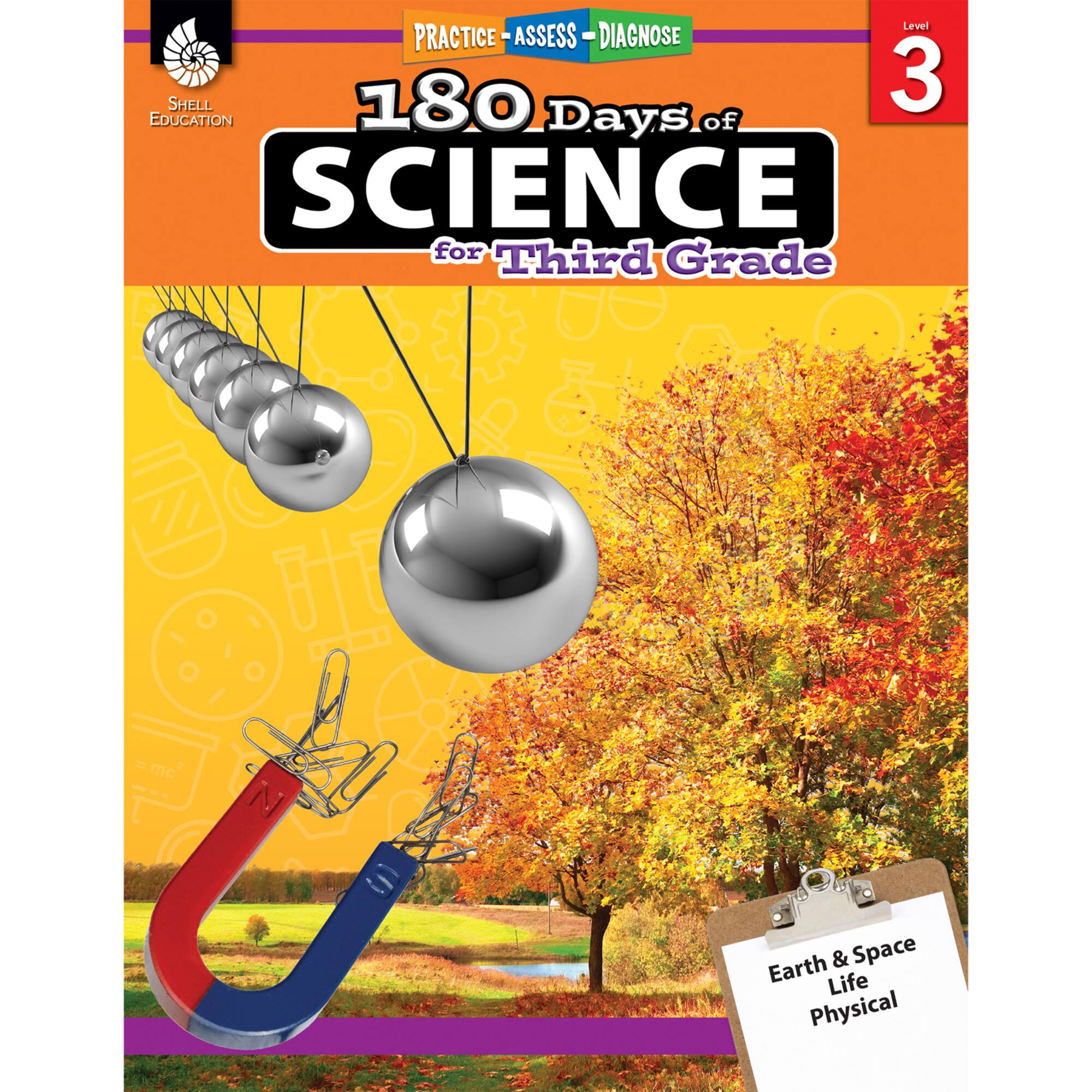Shell Education 180 Days of Science, 3rd Grade